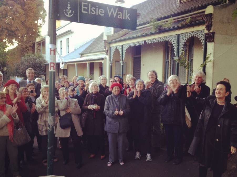 elsie walk, glebe 2012. paying tribute to pioneering women’s refuge