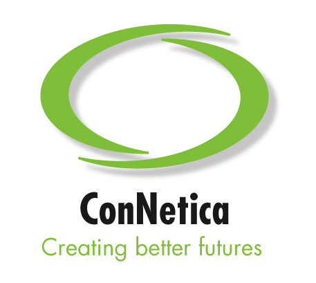 the logo image for consultants connetica, creating better futures.