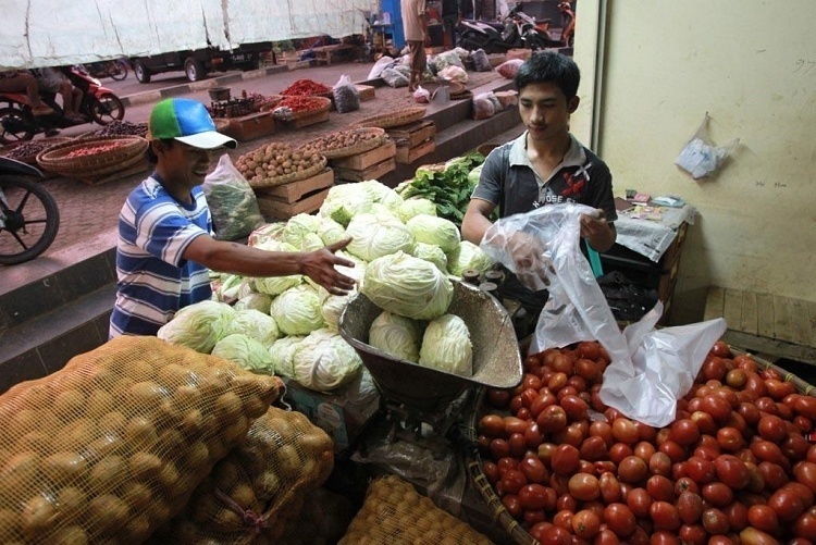 kepasar membeli bahan baku siomay