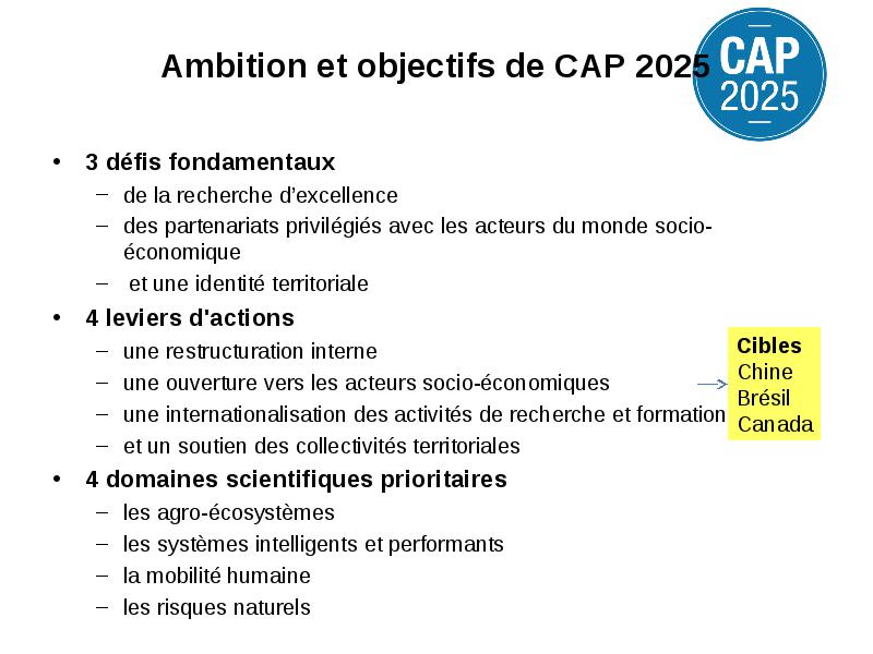 Cap 2025 cap 2025 «Clermont Auvergne project 2025»