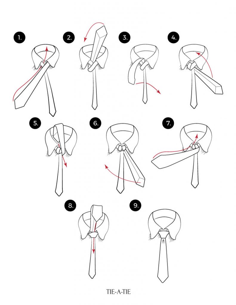 how to tie a windsor tie knot