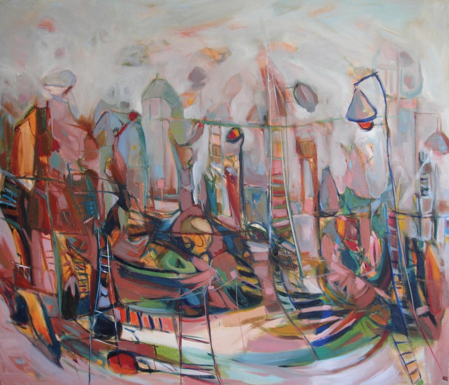 c:\documents and settings\xp\desktop\gers. gönderime hazir\figure 2. ayşe güler, rhapsody in blue ii, first phase, 60x70 cm 2010, oil paint on canvas.jpg