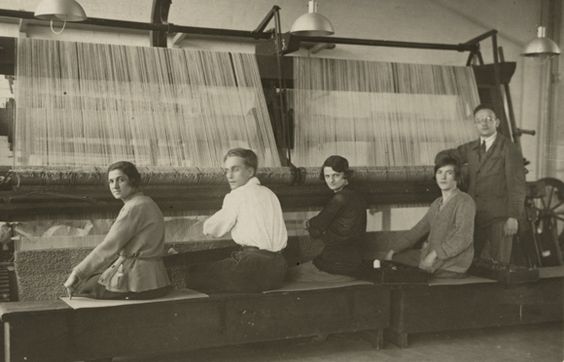 weaving workshop at the dessau bauhaus (1927)