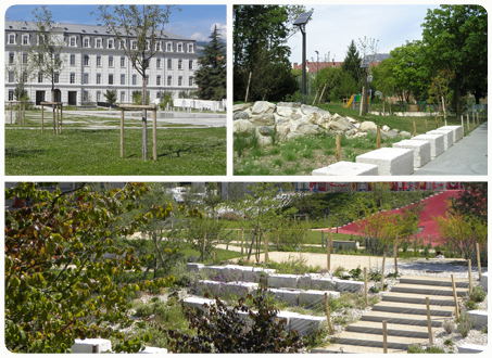 vue sur le jardin des vallons