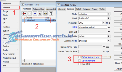 wireless mac filtering dengan mikrotik