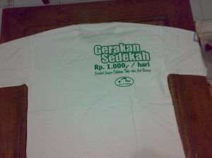 kaos sedekah