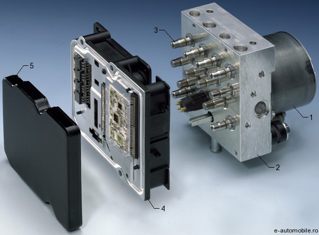 componentele bloculul electrohidraulic al sistemului esp