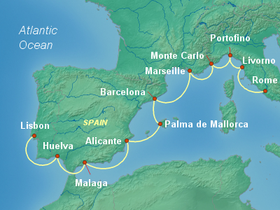 itinerary map