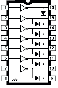 uln2003 ic brochage