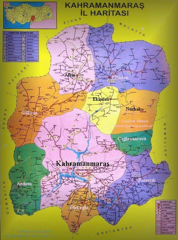 kahramanmaraş haritası 3 resimleri