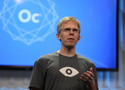 ohn carmack, oculus’s chief technology officer, spoke at the company’s developer conference in los angeles.