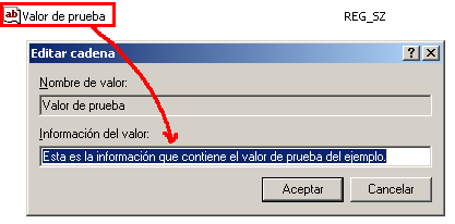 introducir o editar la información de un valor