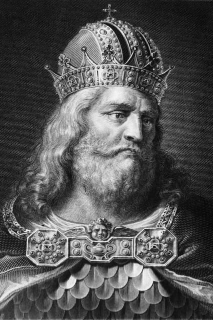 charlemagne, circa late 700s