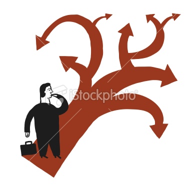 hombre duda ante decisión royalty free stock vector art illustration
