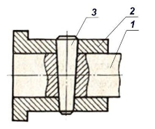 Соединение с коническим штифтом изображено на рисунке
