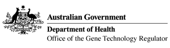 australian government department of health ogtr logo