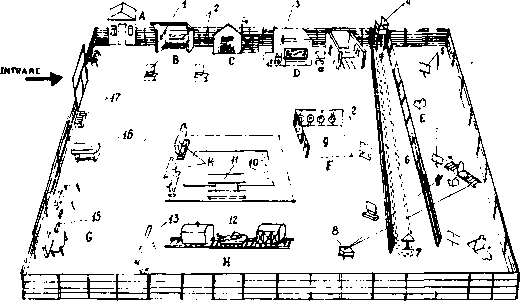 Схема караульного городка