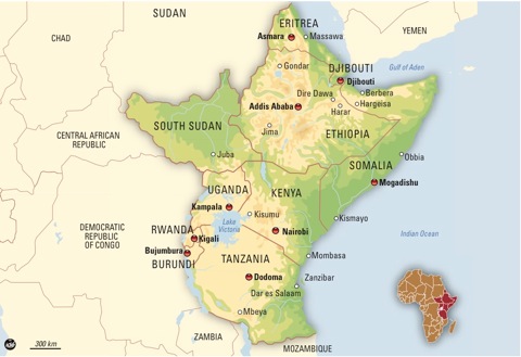 map of east africa