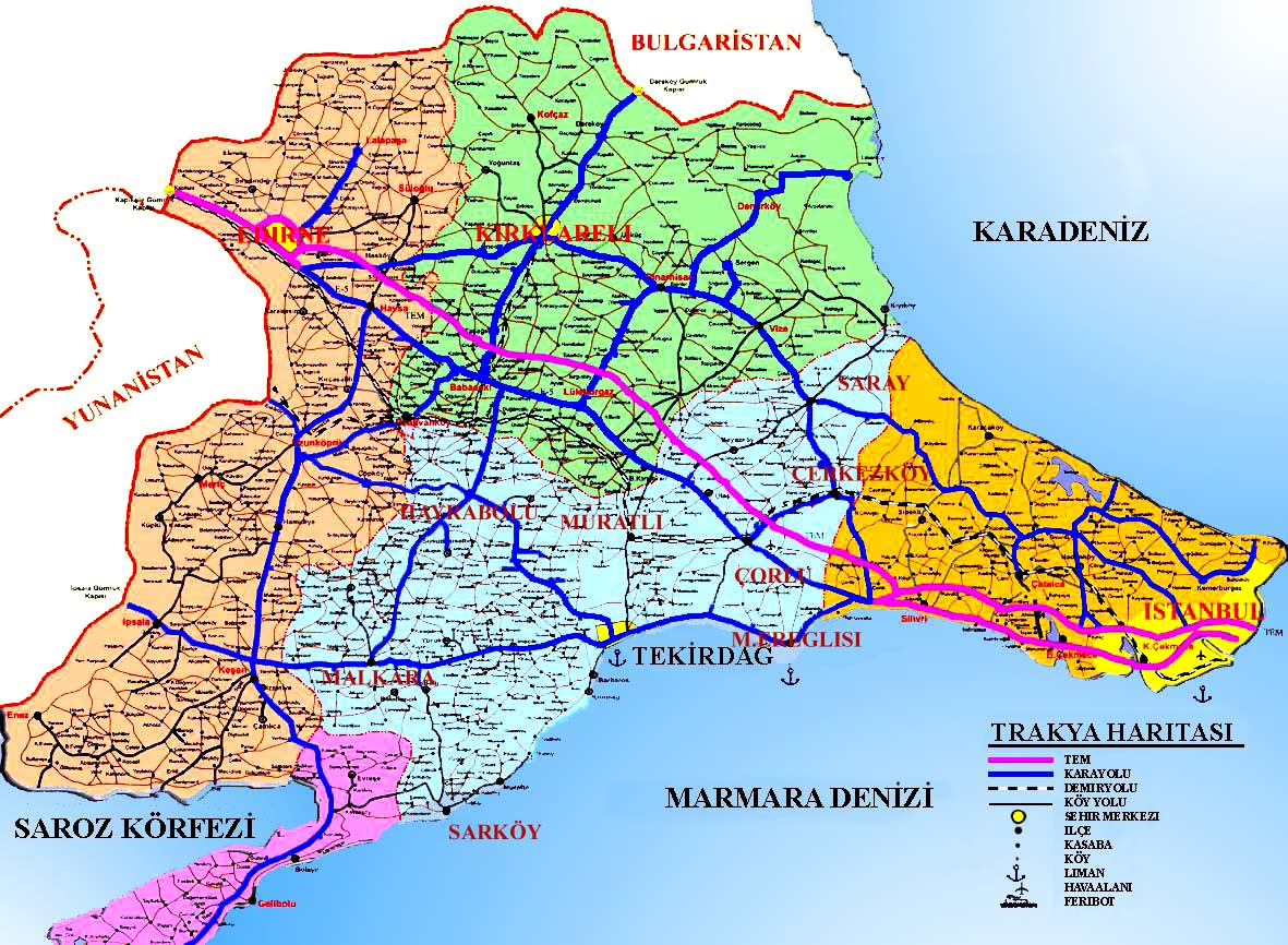 Кыркларели турция карта