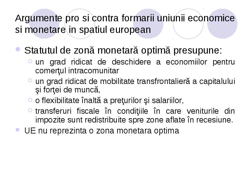 Uniunea EconomicÄƒ Si MonetarÄƒ U E M